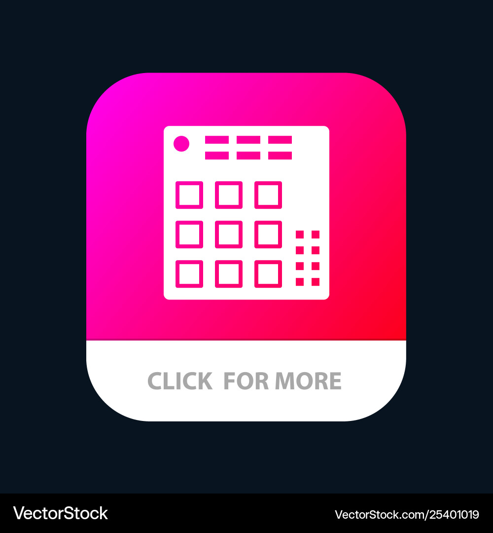 Audio controller dj live mixer mobile app button Audio controller dj live mixer mobile app button vector image