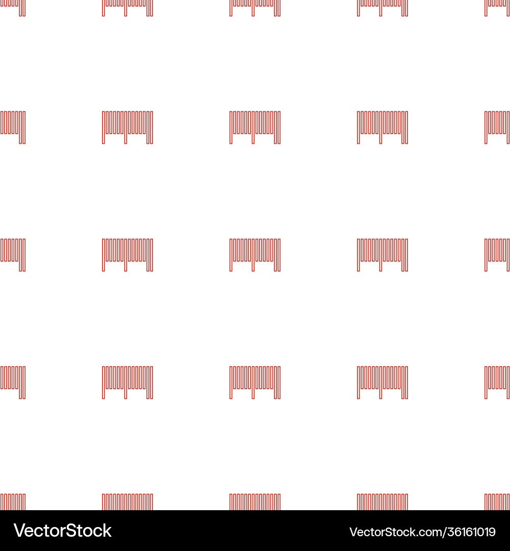 Bar code icon pattern seamless white background vector image