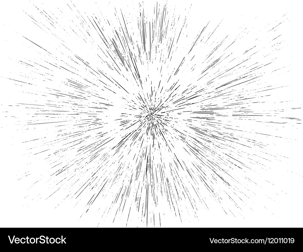 Dynamic Speed Starburst Radial Lines vector image