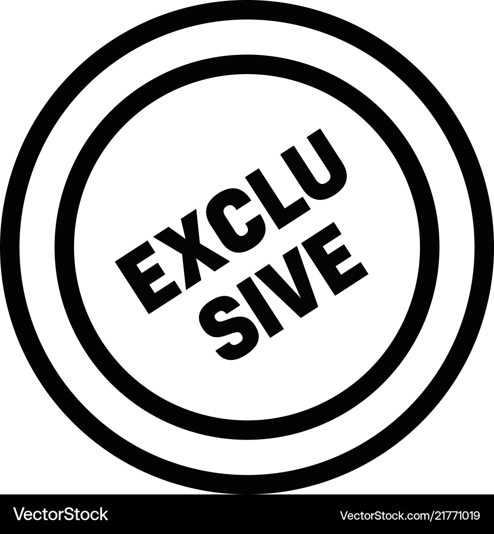 Exklusiver Gummistempel Exklusiver Gummistempel vektorbild