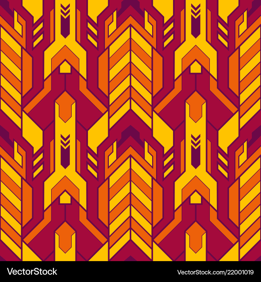 Geometric Color Tile Pattern vector image