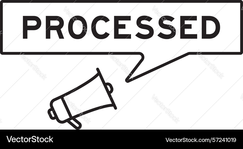 Megaphone icon with speech bubble in word Megaphone icon with speech bubble in word vector image