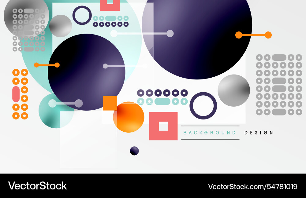 Minimalistic abstract design layered vector image