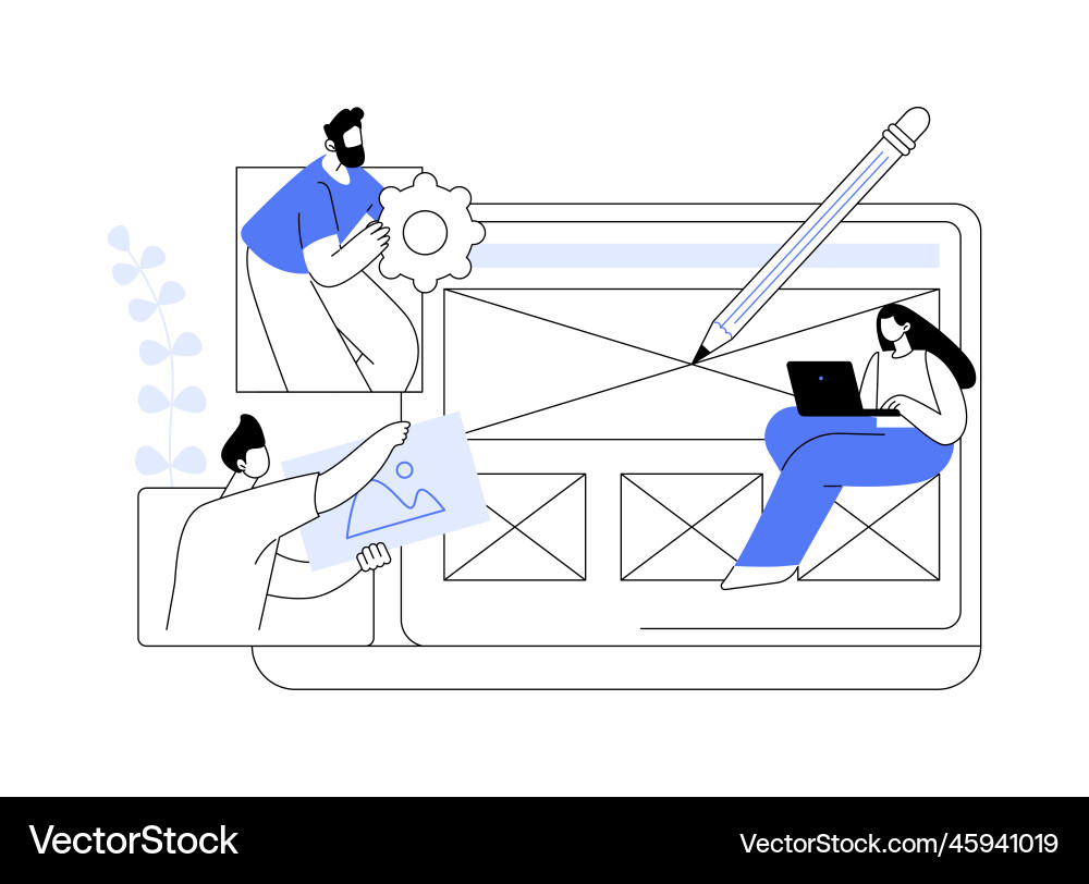 Prototyping abstract concept Prototyping abstract concept vector image