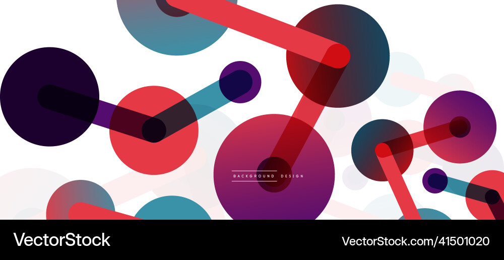 Abstract background round dots connected by lines Abstract background round dots connected by lines Vector Image