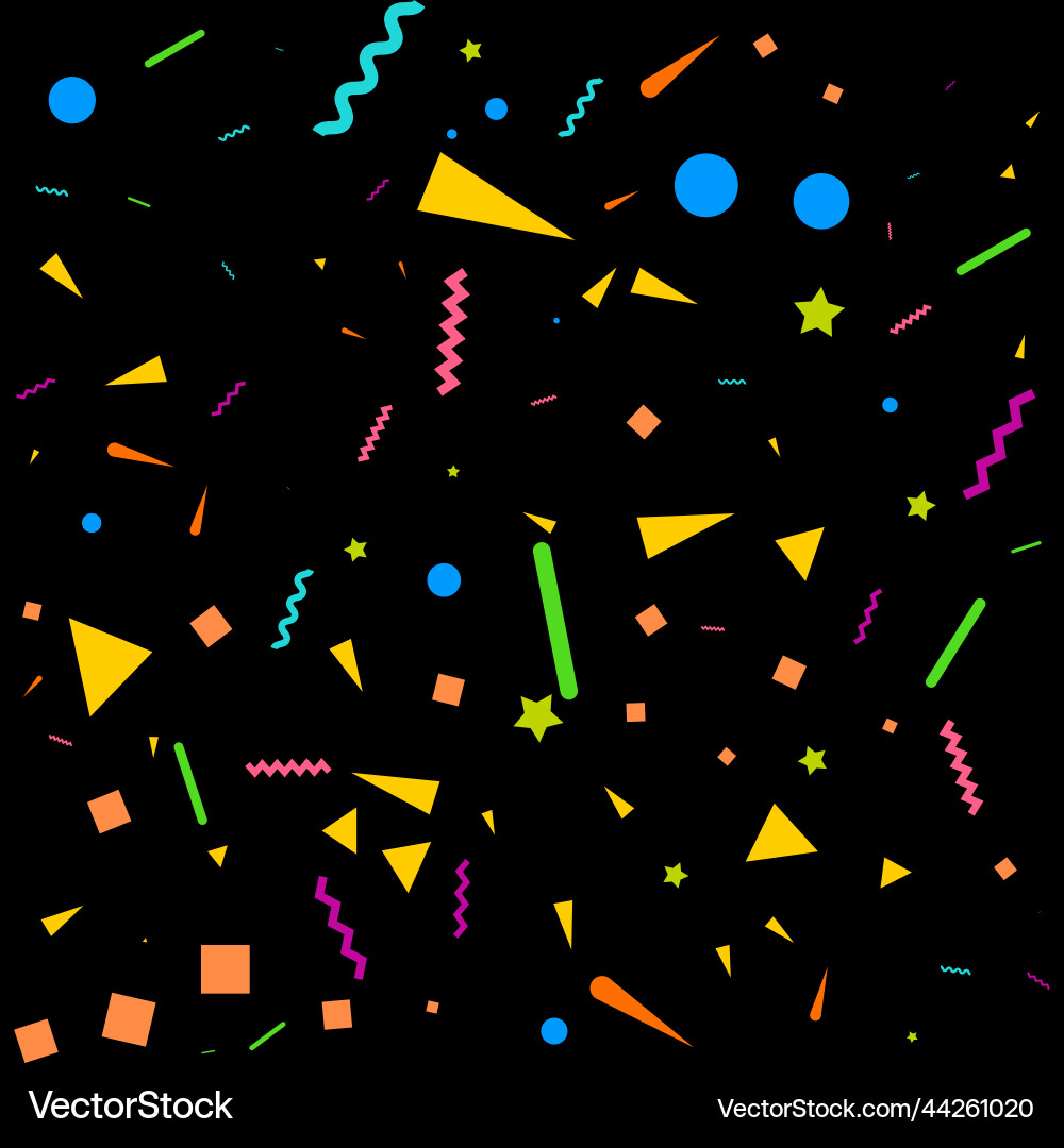 Abstract black background with many falling tiny Abstract black background with many falling tiny Vector Image