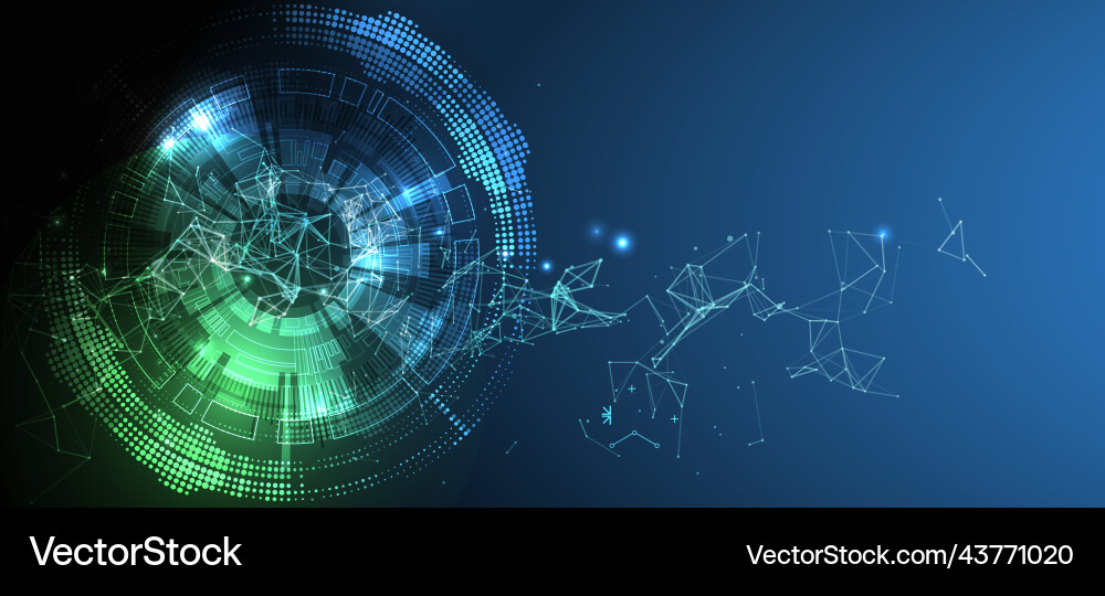 Abstract technology background with plexus effect Abstract technology background with plexus effect Vector Image