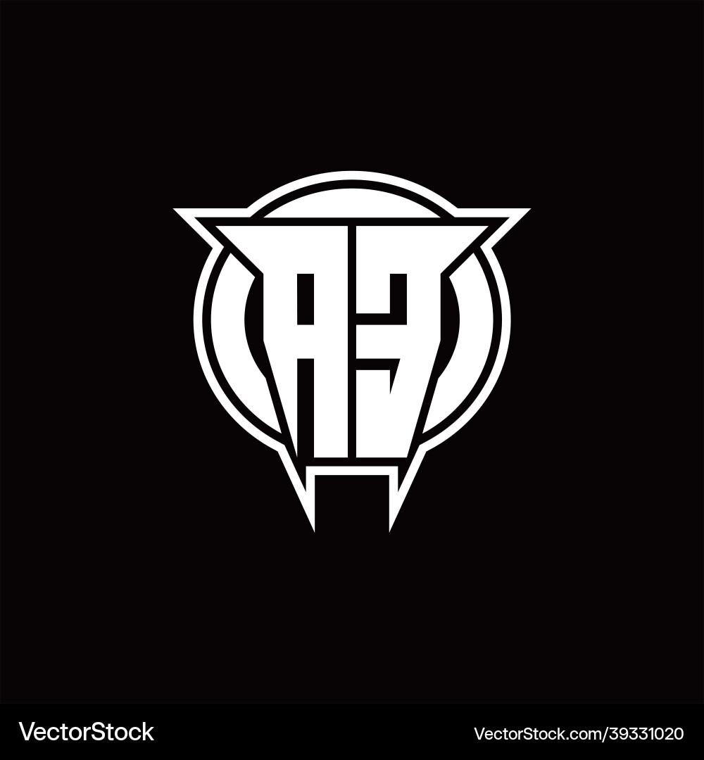 Ae logo monogram with circle rounded shape design Ae logo monogram with circle rounded shape design Vector Image