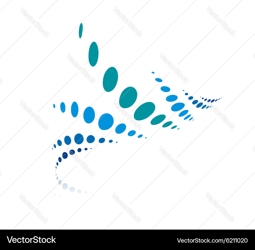 Dynamic Halftone Pattern vector image