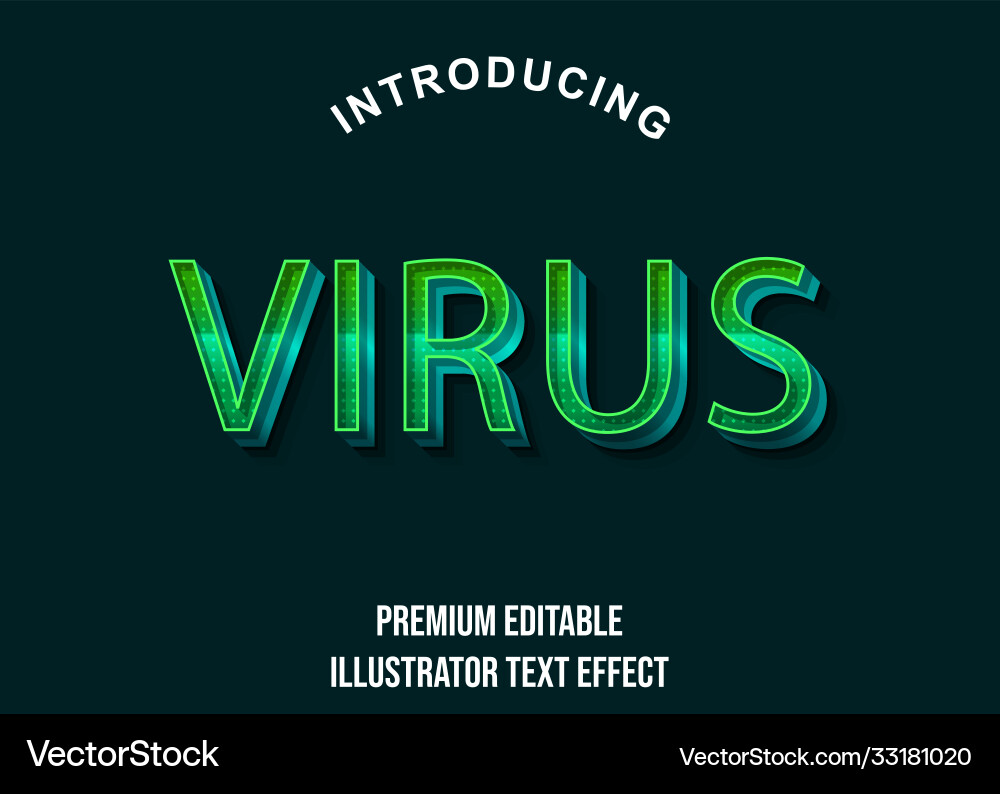 Editable text style effect typography template Vector Image