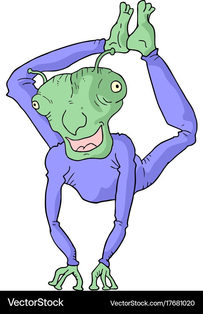 Funny alien Vector Image