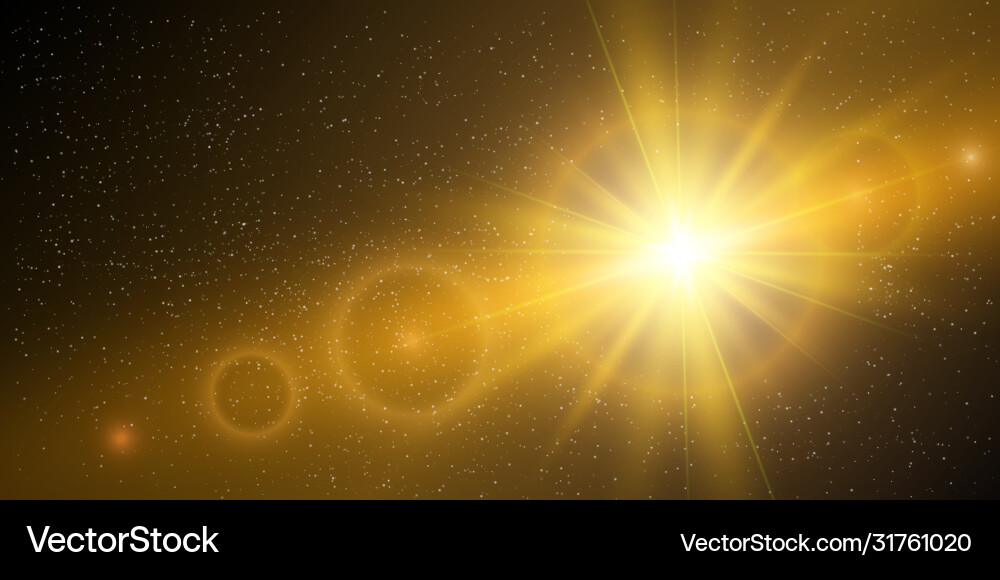 Futuristische Lichtwirkung bunte Linse Flare Star Futuristische Lichtwirkung bunte Linse Flare Star vektorbild