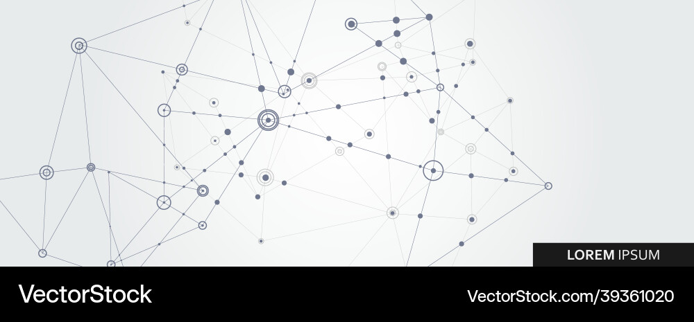 Geometric connected line and dots simple Geometric connected line and dots simple vector image