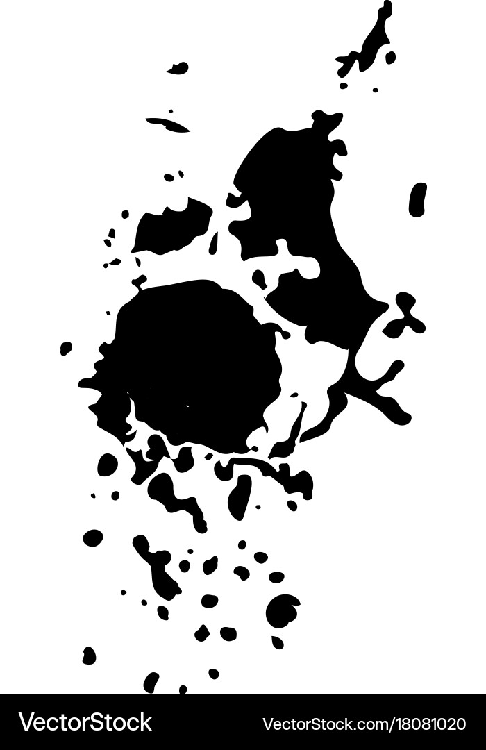 Ink blob or drop vector image