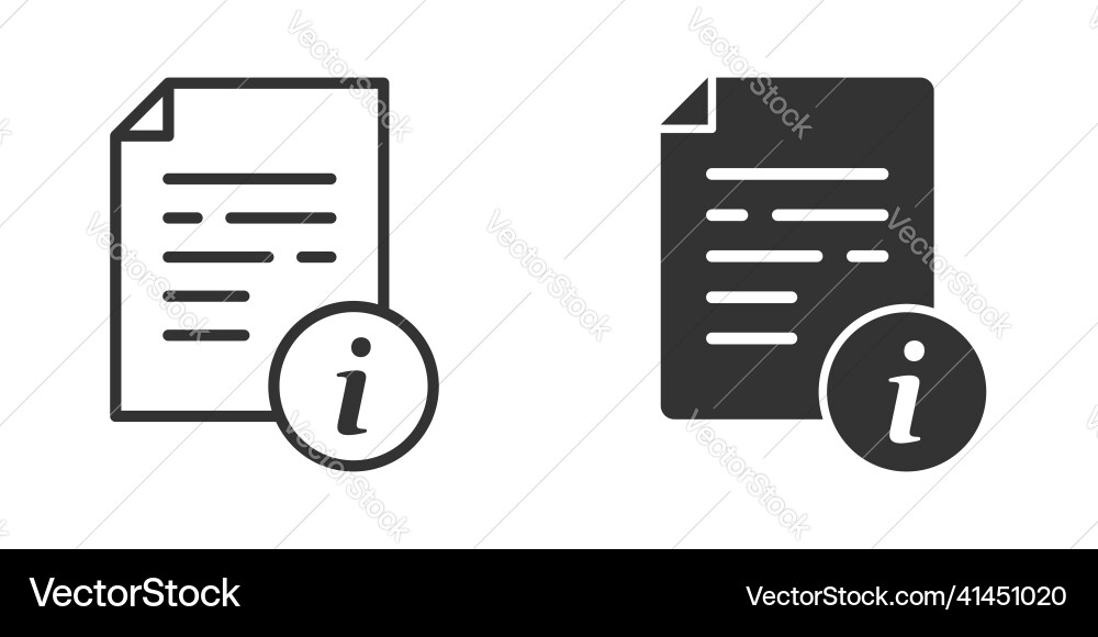 Instruction document icon in flat style manual vector image