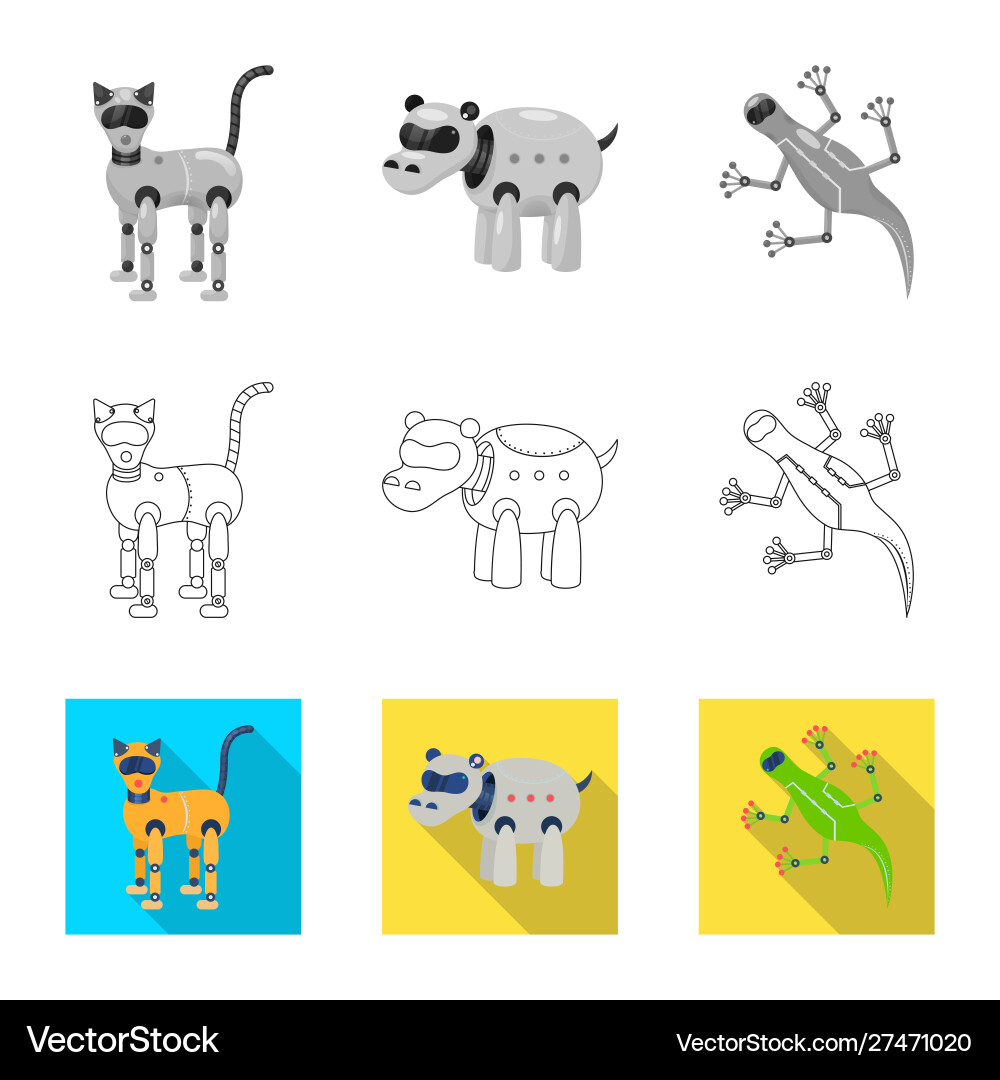 Isolated object toy and science symbol set Vector Image