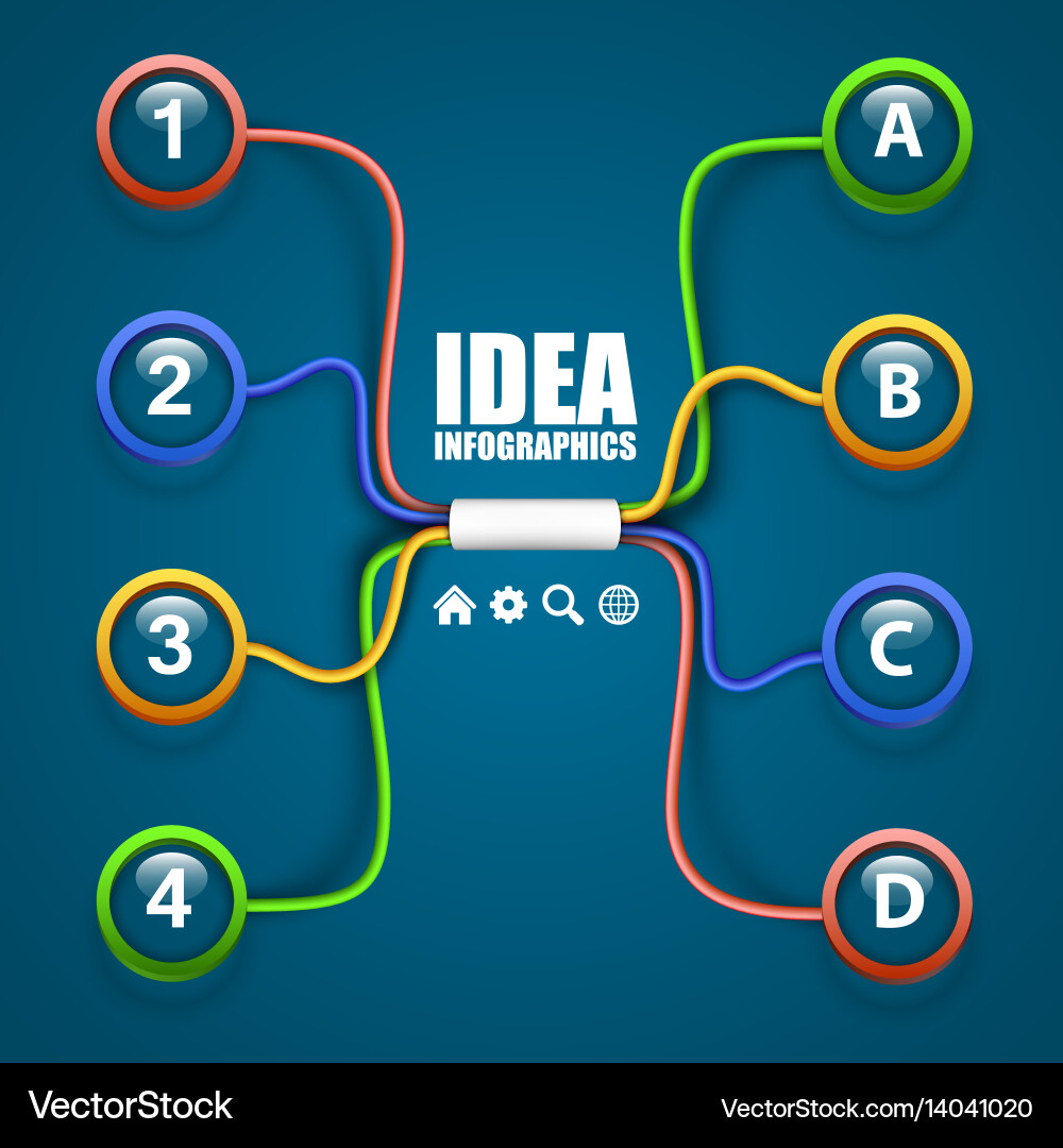 Network Connection Concepts Vector Image