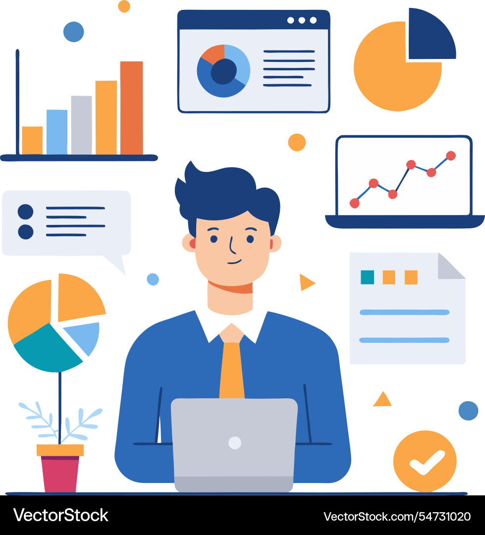 Performance dashboard ui and ux infographic vector image
