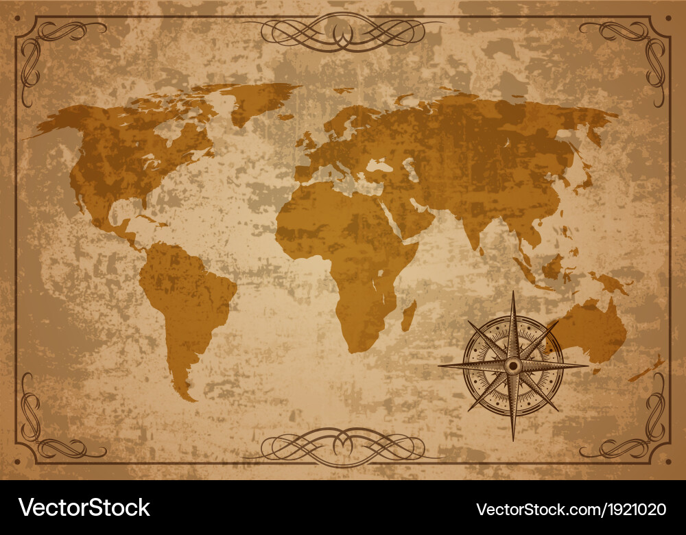 Vintage Old Map Vector Image