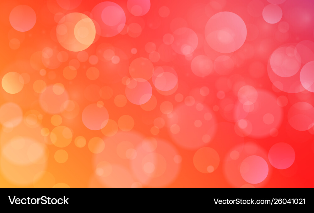 Abstract bokeh effect with red orange background Abstract bokeh effect with red orange background vector image