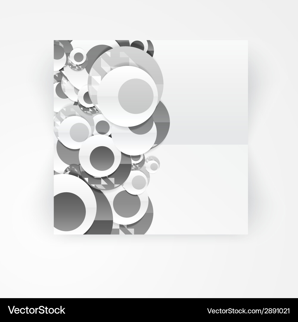 Abstract circles template object web Vector Image