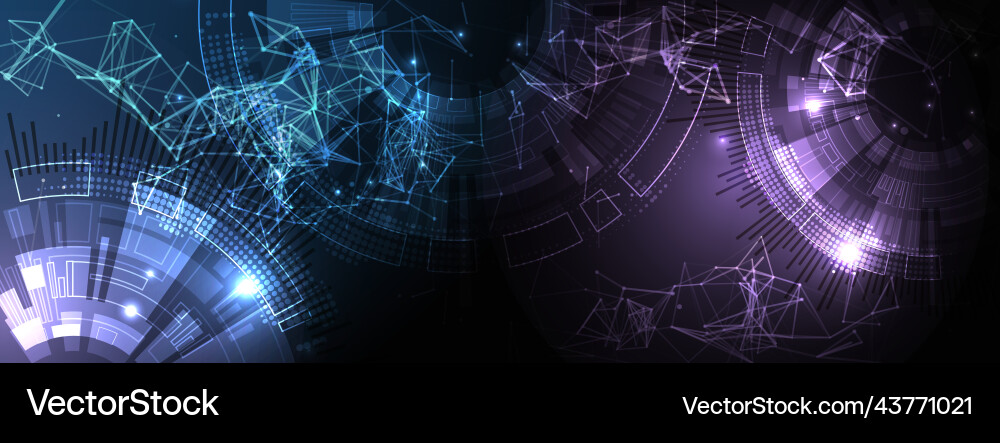 Abstract technology background with plexus effect Abstract technology background with plexus effect vector image