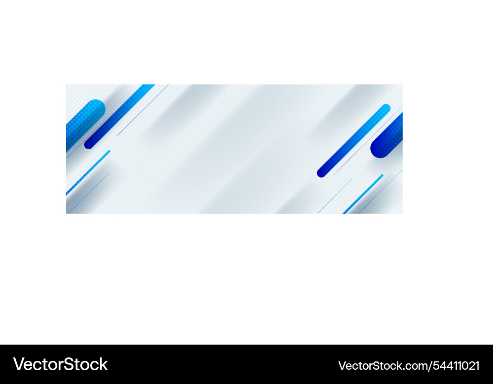 Blue diagonal rounded shapes pattern with white Vector Image