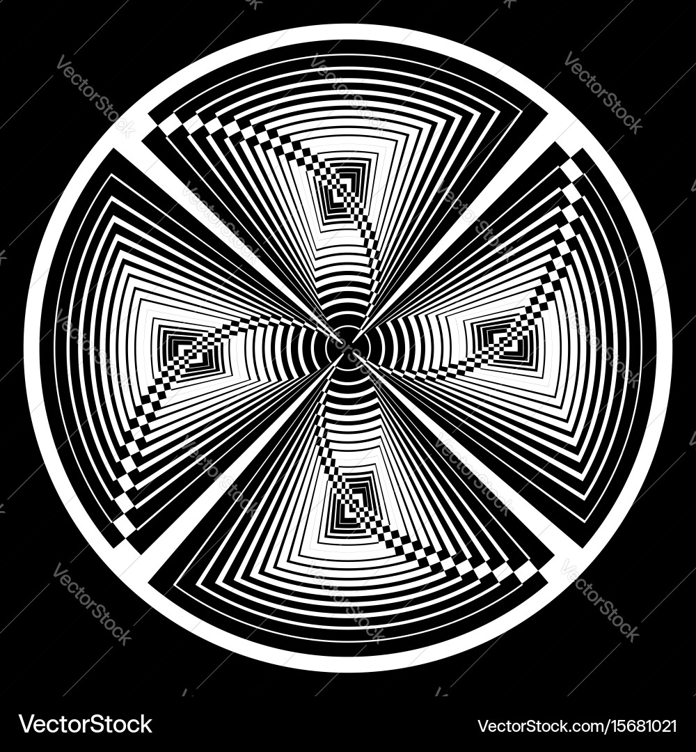 Dynamic Circular Motif Vector Image