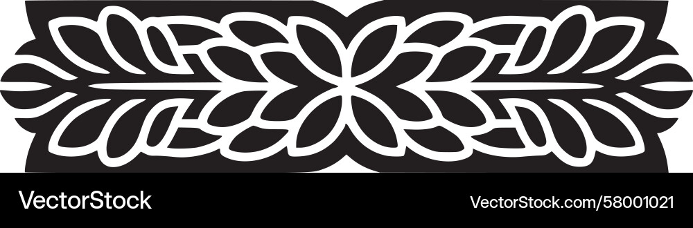 Elegant Leaf Border Pattern Vector Image