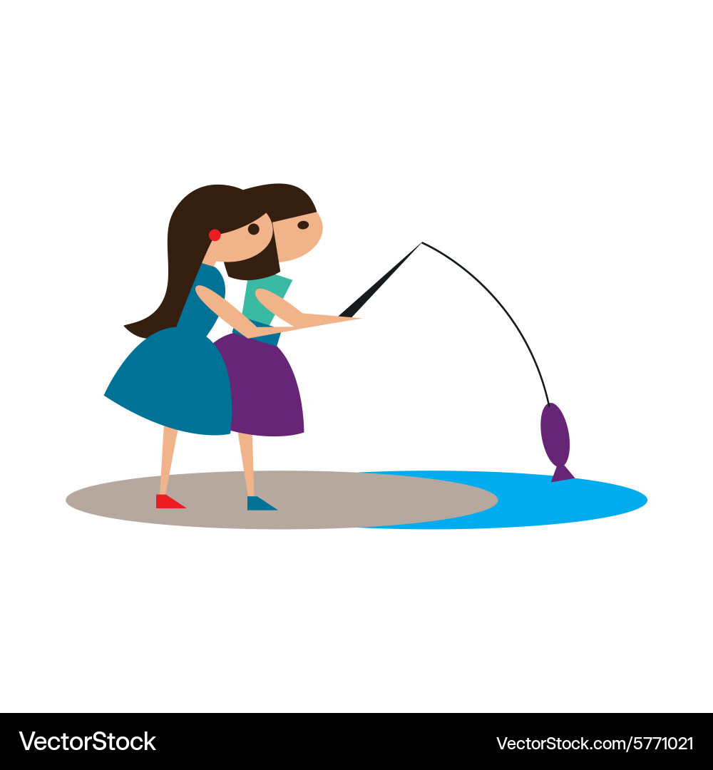 Flat with shadow icon and mobile application Vector Image