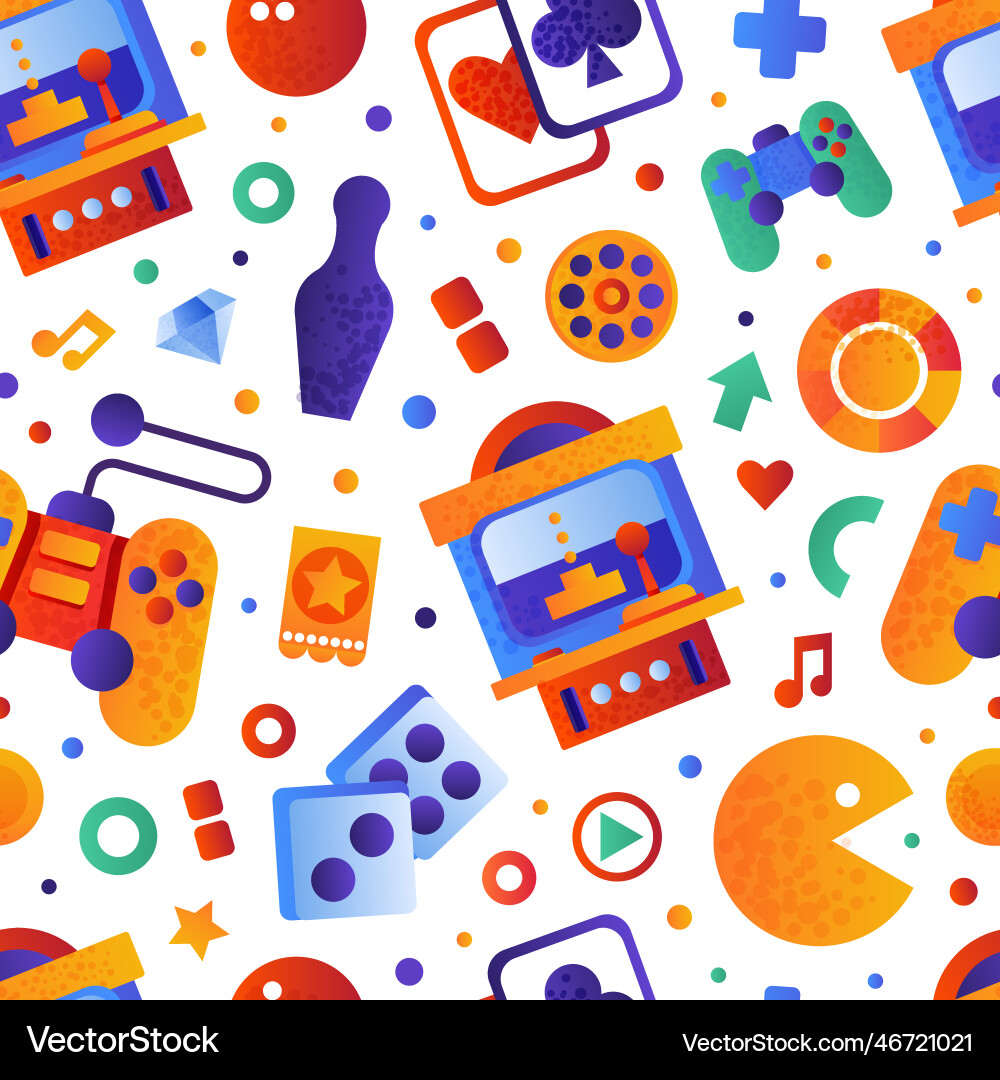 Game and entertainment object design with gamepad Game and entertainment object design with gamepad Vector Image
