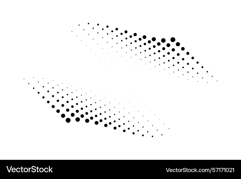 Halftone dots curved gradient pattern backgrounds Halftone dots curved gradient pattern backgrounds vector image