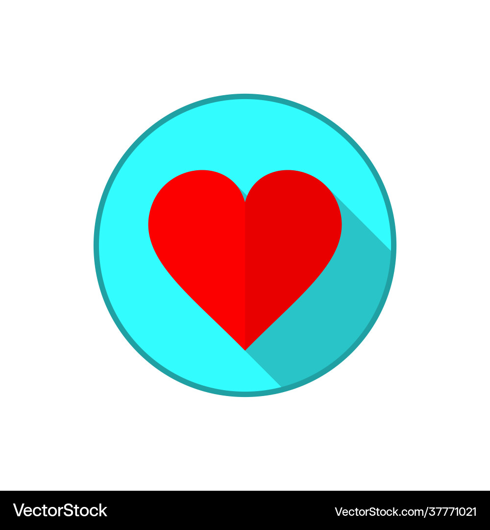 Herz-Ikone romantische Liebe Symbol blau Kreis Herz-Ikone romantische Liebe Symbol blau Kreis vektorbild