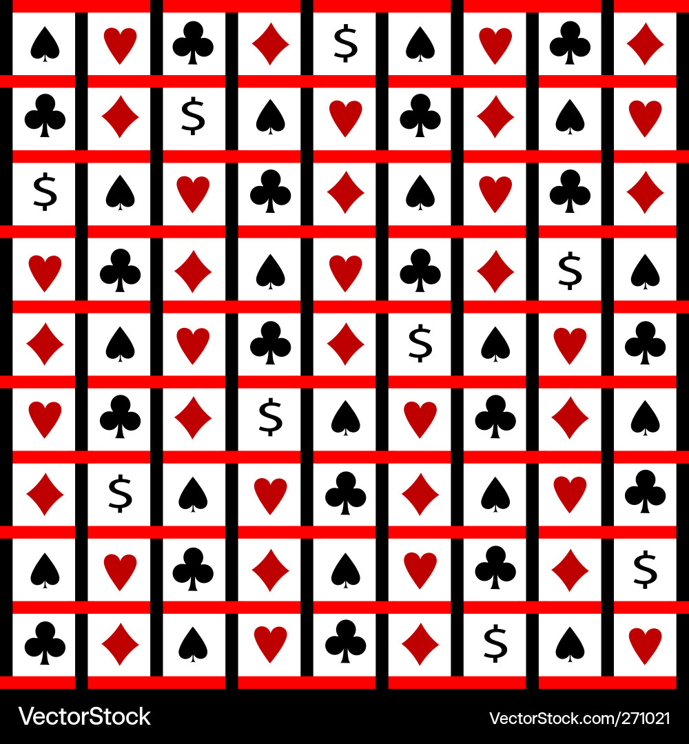 Playing Card Pattern vector image