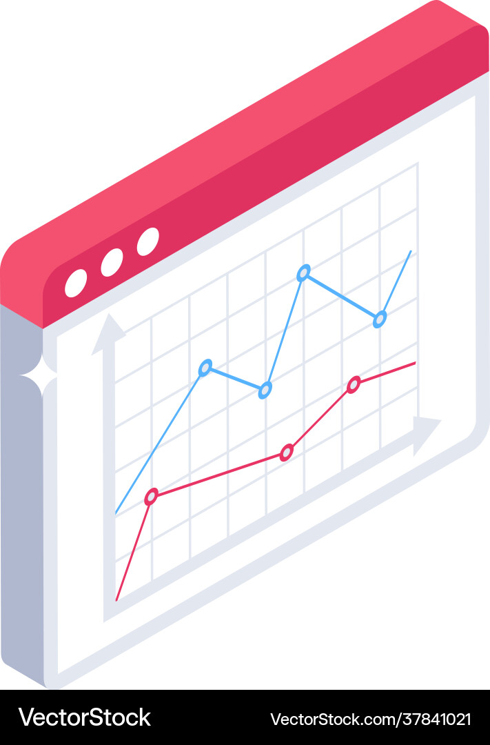 Plot chart vector image