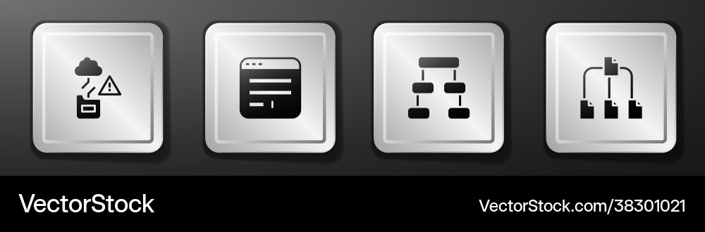 Set cloud technology data transfer browser window Set cloud technology data transfer browser window vector image