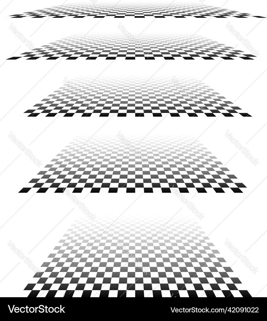 3d chessboard checkerboard pattern in perspective 3d chessboard checkerboard pattern in perspective vector image