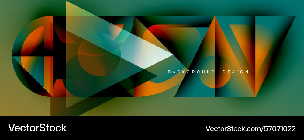 Abstract geometric shapes overlap creating Abstract geometric shapes overlap creating vector image