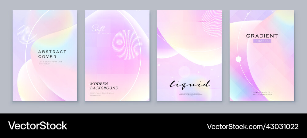 Fluid Gradient Abstract Background vector image