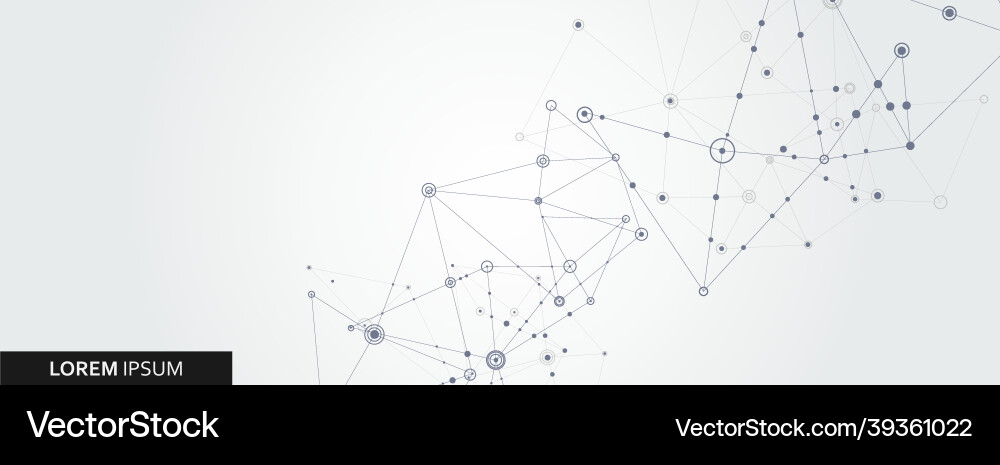 Geometric connected line and dots simple Geometric connected line and dots simple vector image