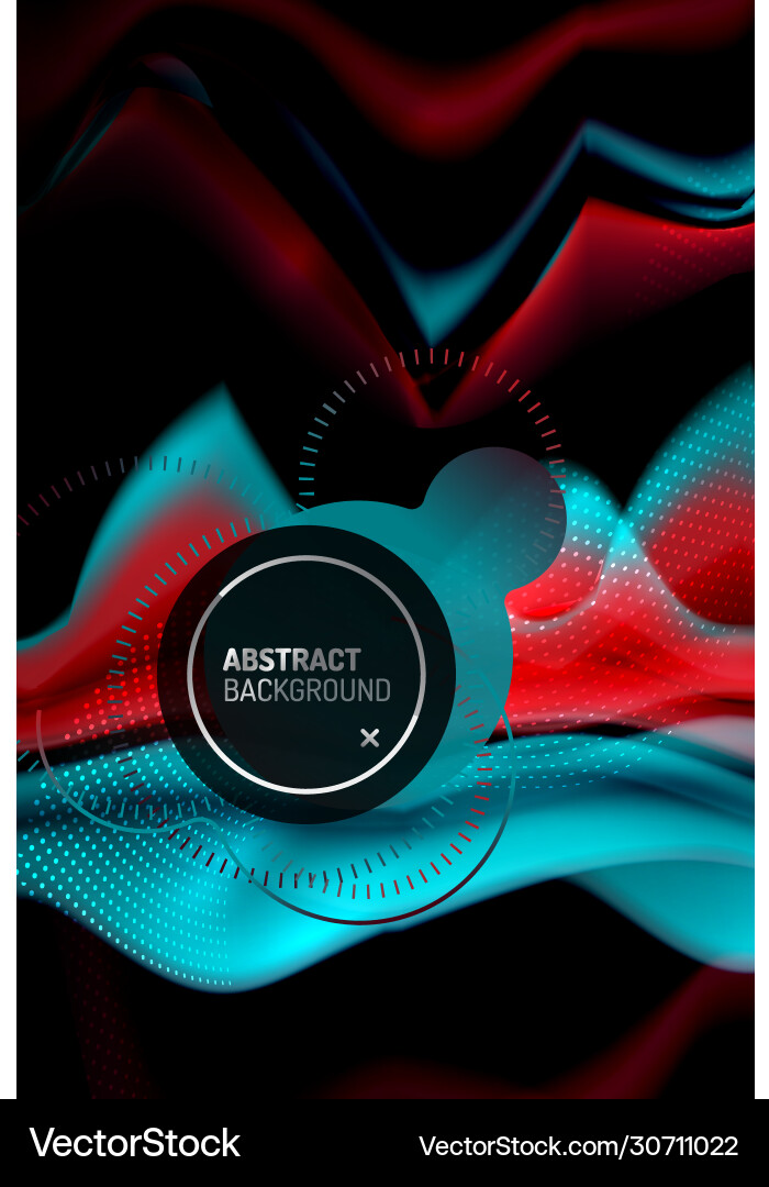 Liquid Gradient Wave Background vector image