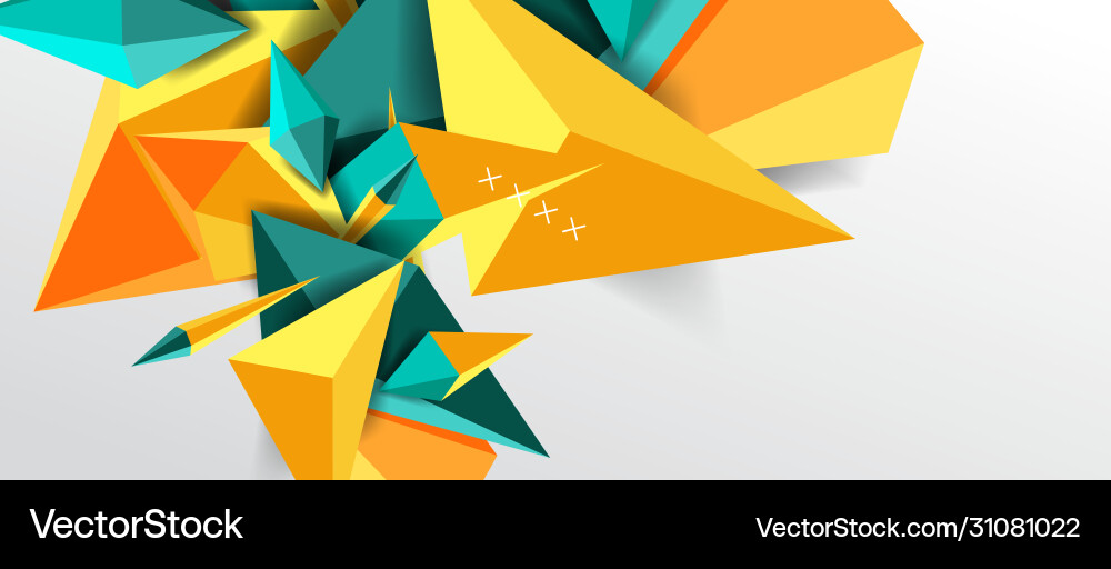 Trendy simple triangle abstract background Vector Image