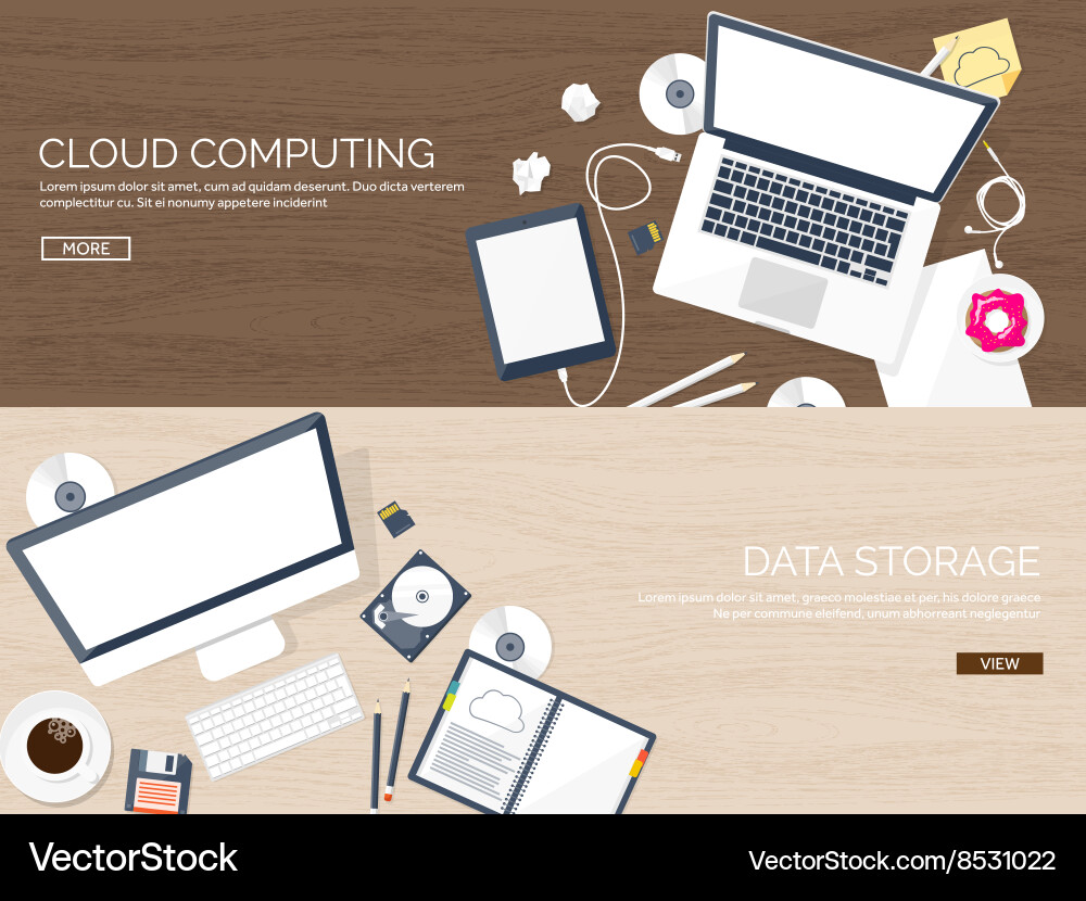 Workplace table Royalty Free Vector Image - VectorStock