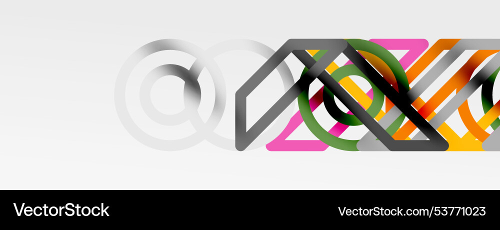 Abstract background - colorful circle lines Abstract background - colorful circle lines Vector Image