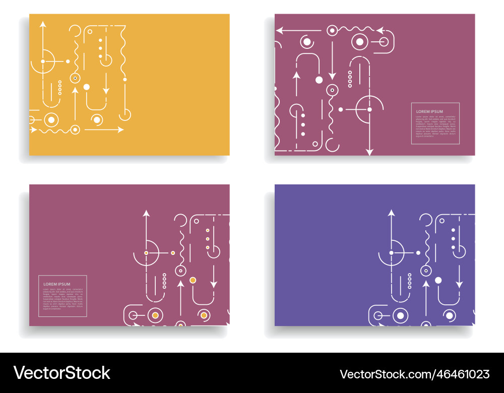 Abstract geometric shapes on cover brochures Abstract geometric shapes on cover brochures vector image