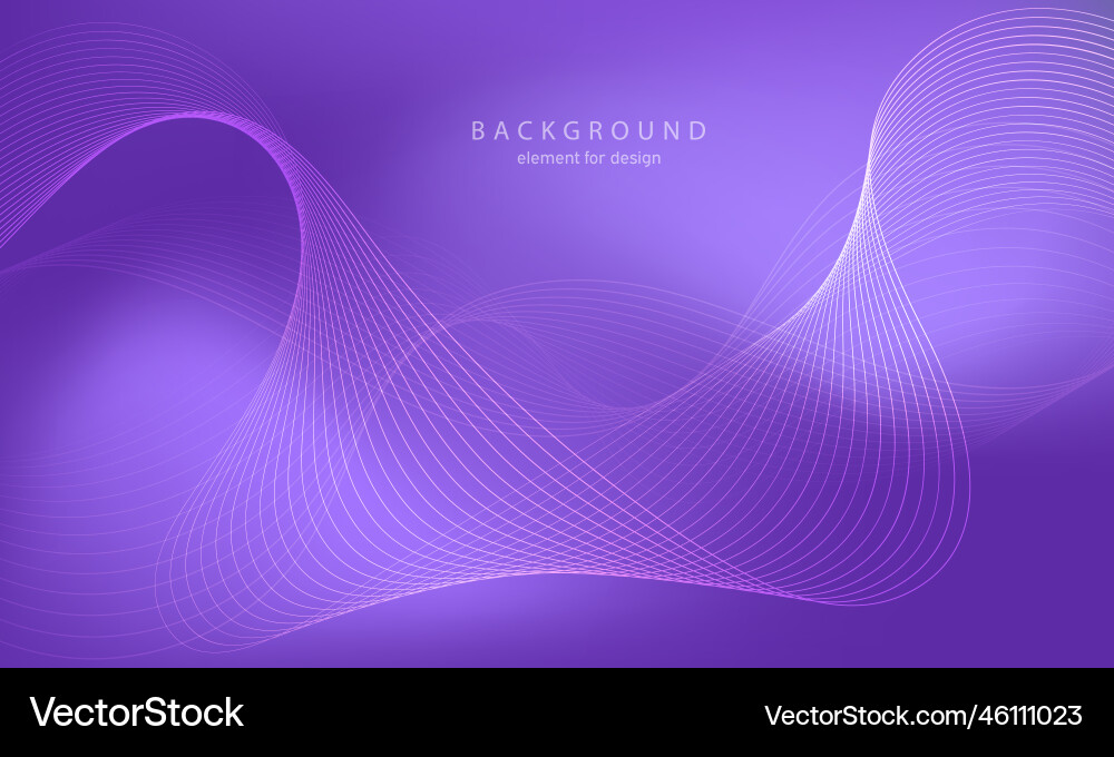 Abstract gradient background wave element Abstract gradient background wave element vector image