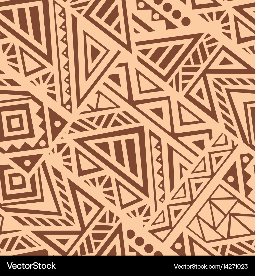 Abstract seamless pattern in ethnic style vector image