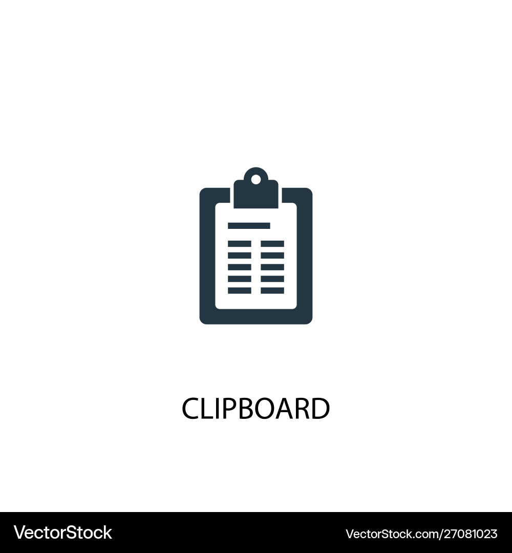 Clipboard icon simple element vector image