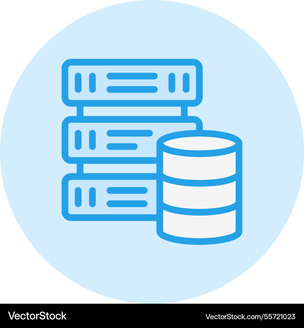 Data driven icon design vector image