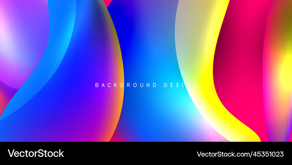Fluid color liquid 3d elements abstract background Fluid color liquid 3d elements abstract background vector image